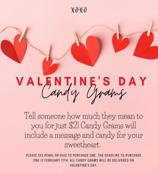  Valentine's Day Candy Grams For Sale